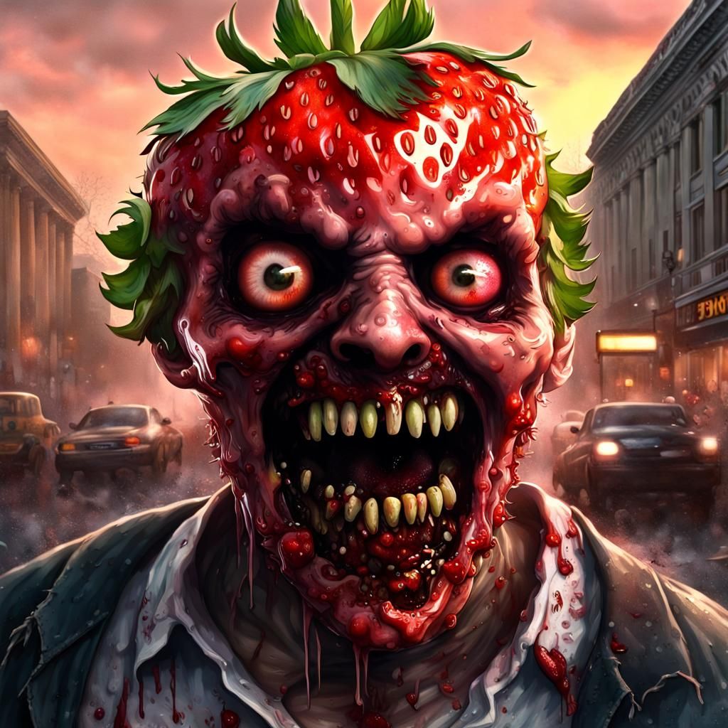 Zombie Strawberry Monster Scares Washington D.C.