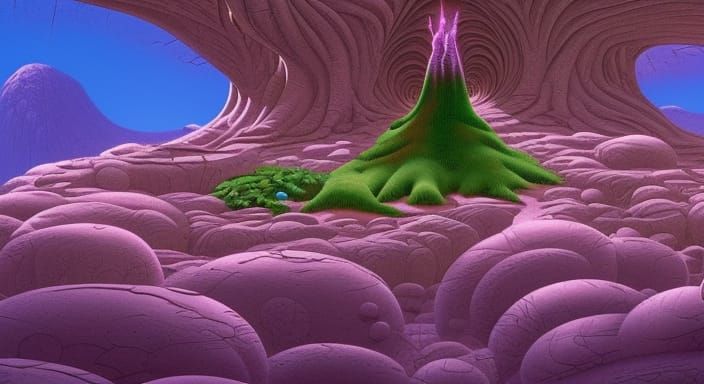 Enchanted Floating Crystal Islands with Magic