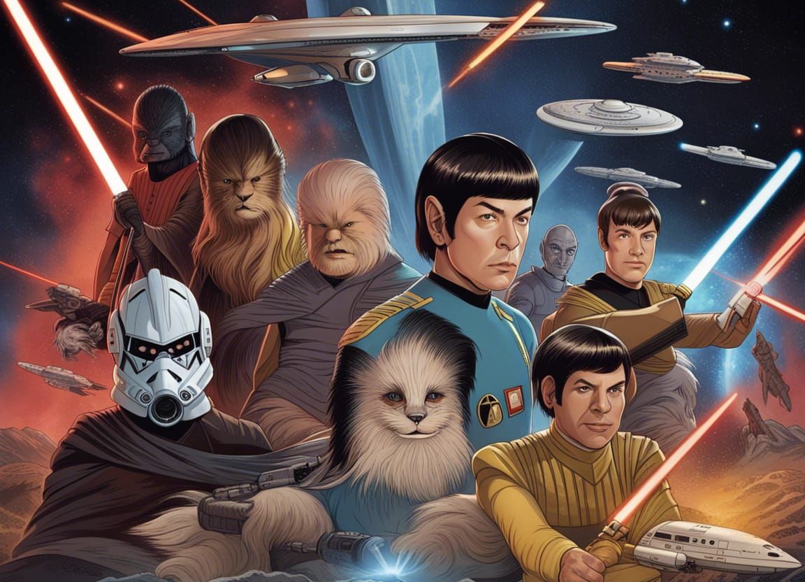 Epic Star Trek Versus Star Wars Showdown