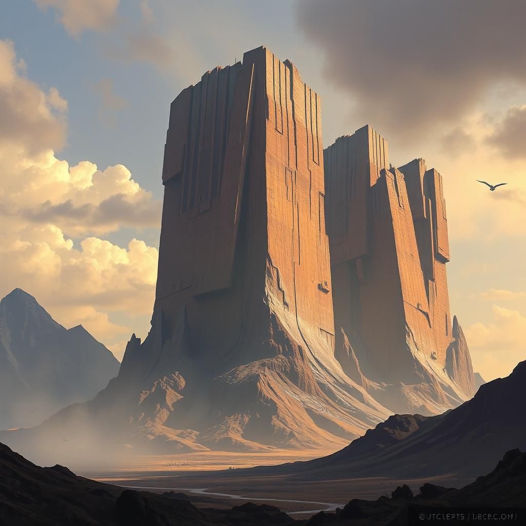 Gigantic Structure Dominates Landscape