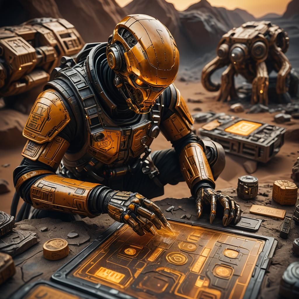 Sci-Fi Artifact Examination in Klimov Style