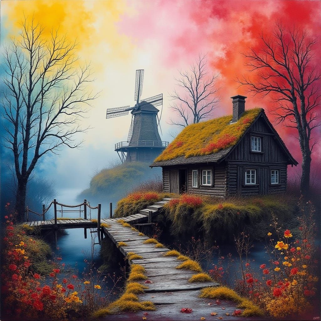 Abandoned Shack in Autumnal Switzerland