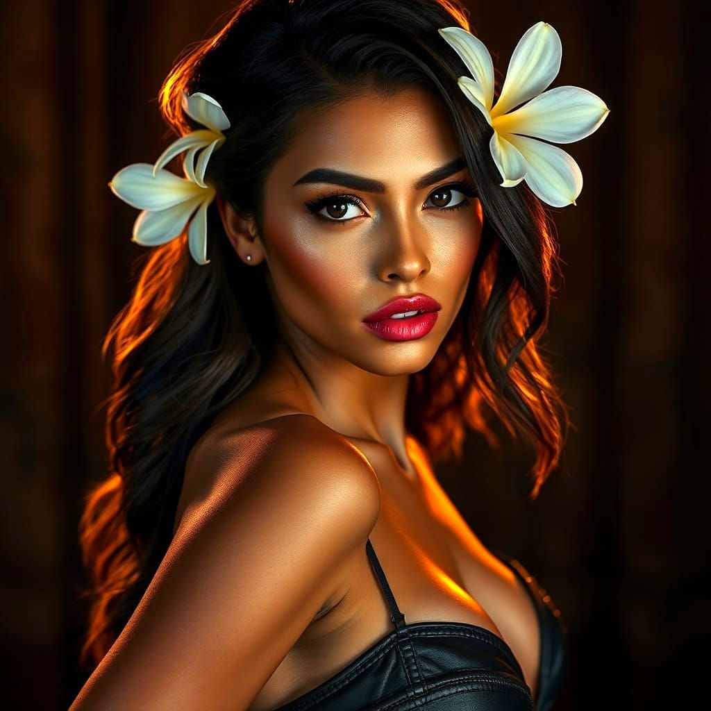 Tempting Curves: A Stunning Fantasy Art Portrait