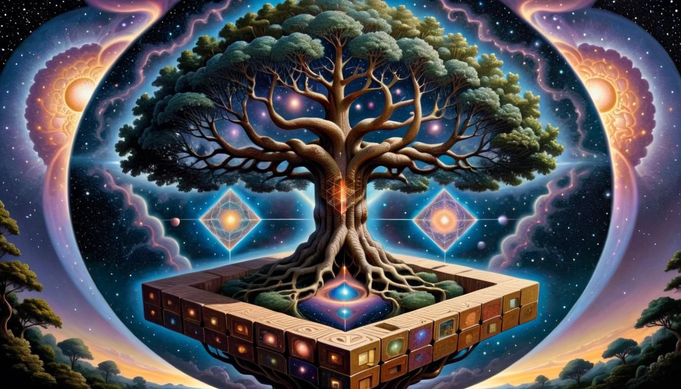 Sephirotic Tree Inside Metatron's Cube