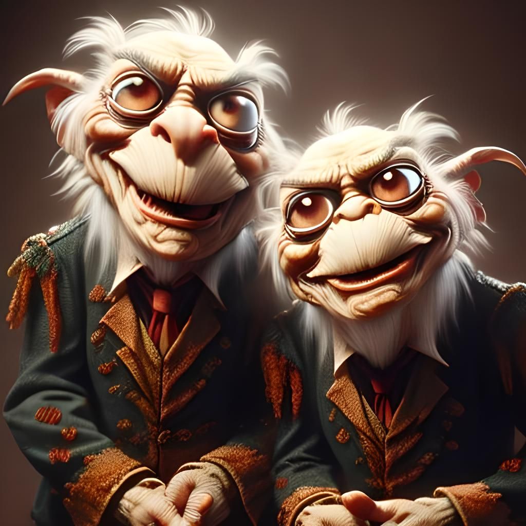Statler and Waldorf as Gremlins