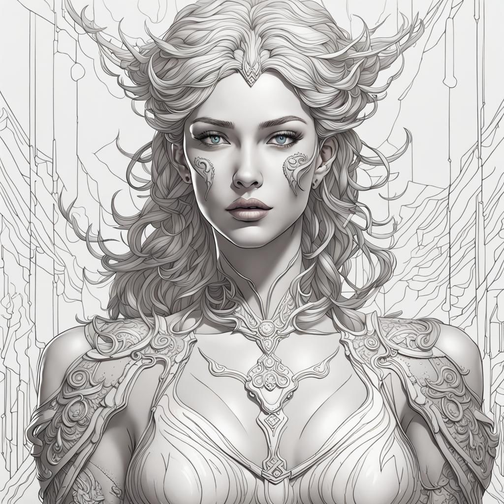 Minimalist Line Art: Single Line Female Portrait