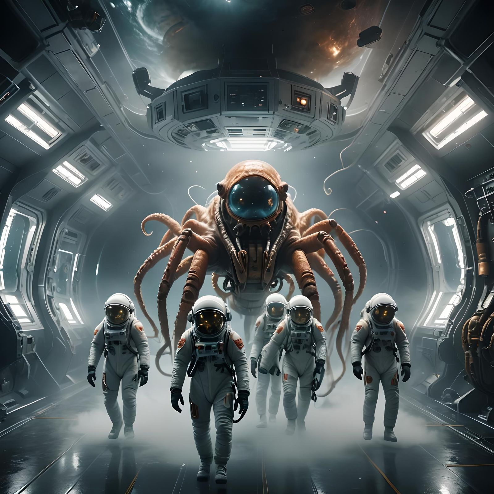 Friendly Aliens and Astronauts Prepare for Space