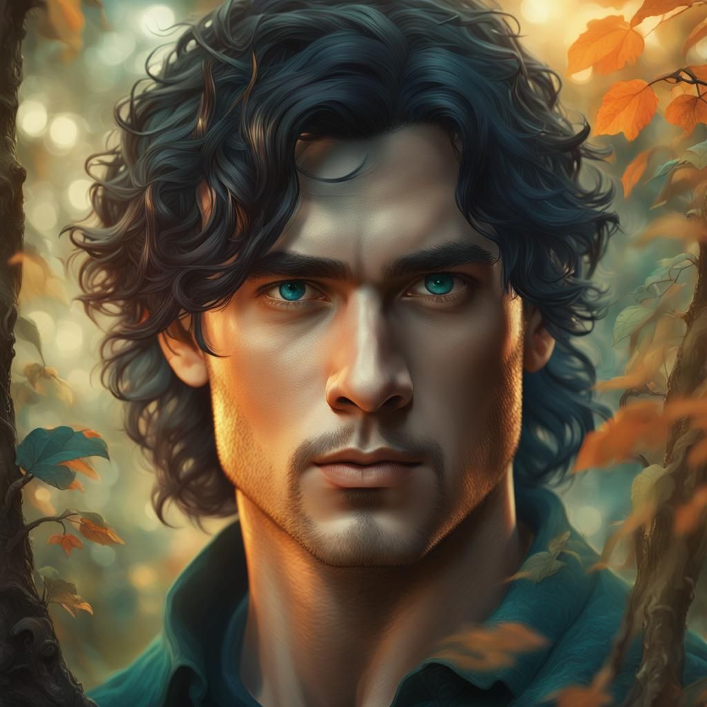 Mystical Forest Portrait in Greg Rutkowski Style