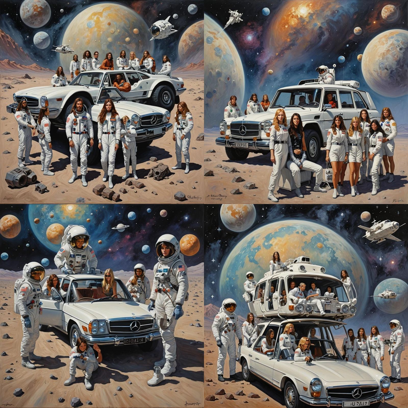 Mercedes in Space With Friends, Gurney Style