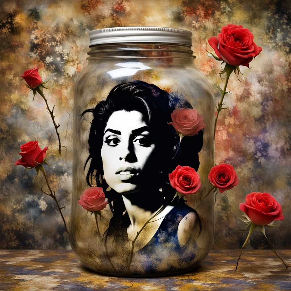 Roses and Faces: Mental Illness in Mixed Media