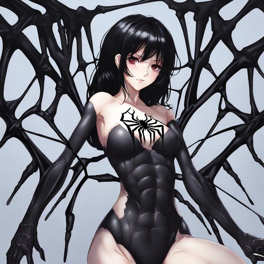 Spider Woman in Anime Style, 4K Resolution