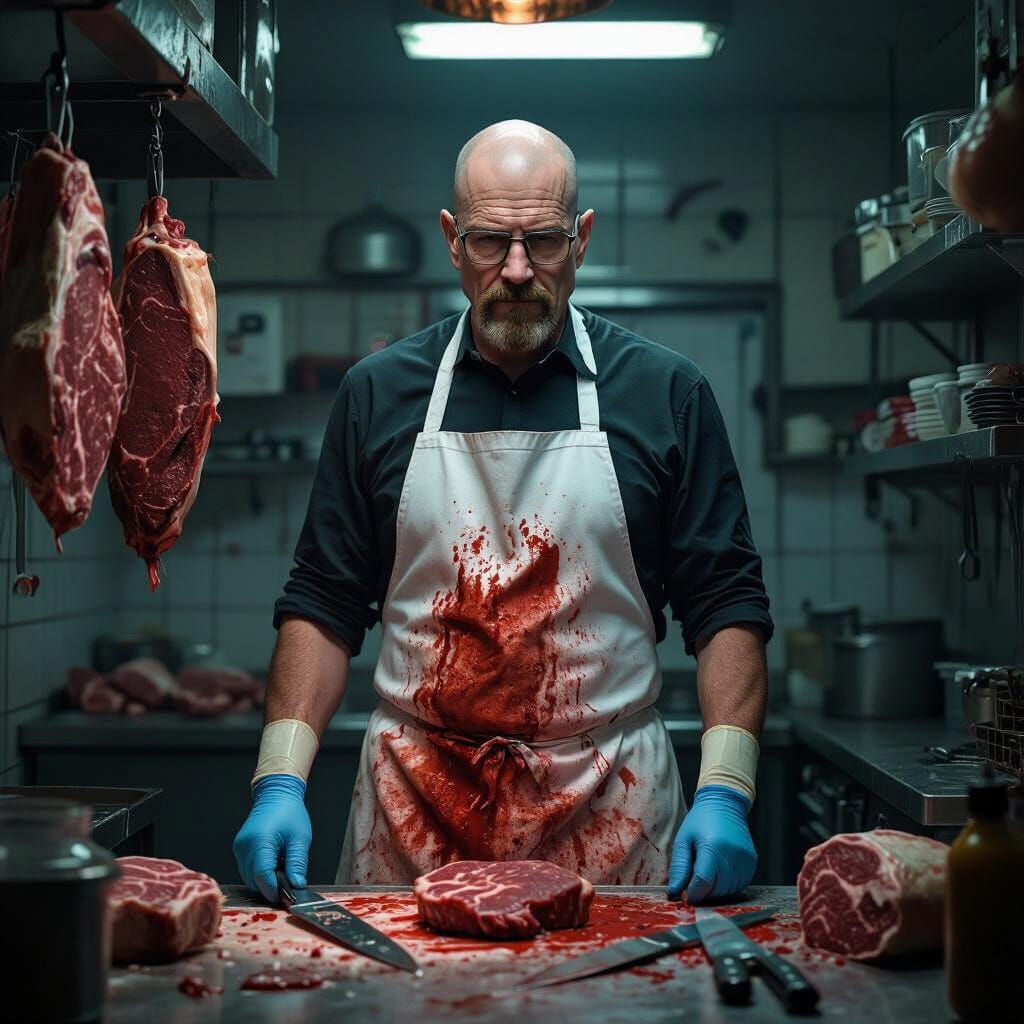 Walter White's Dark Transformation in Butcher Shop