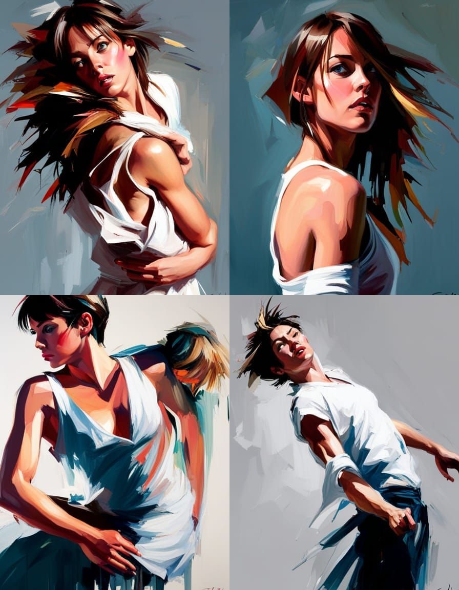 Abstract Expressionist Composition