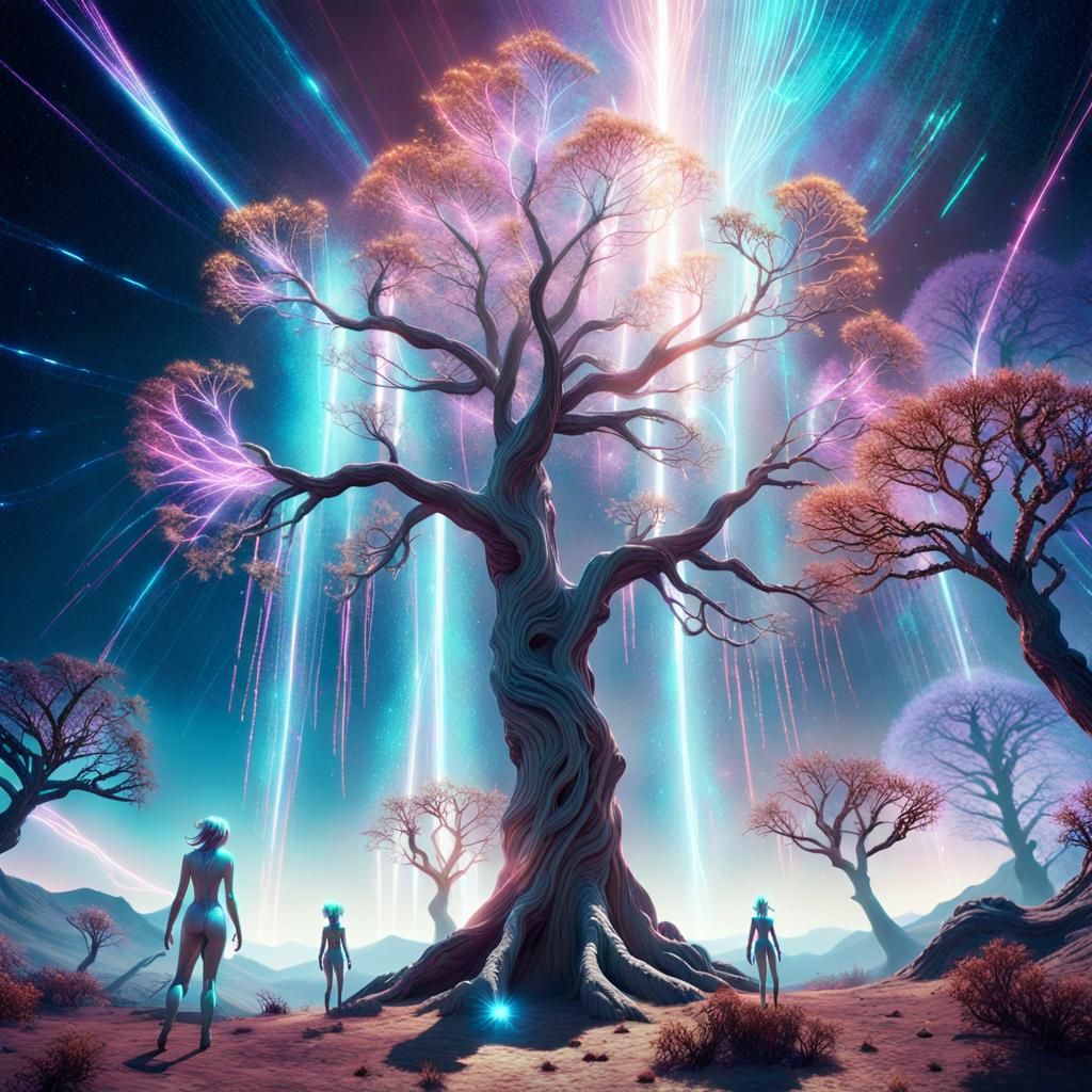 Mystical Creatures of Spica in Cosmic Landscape