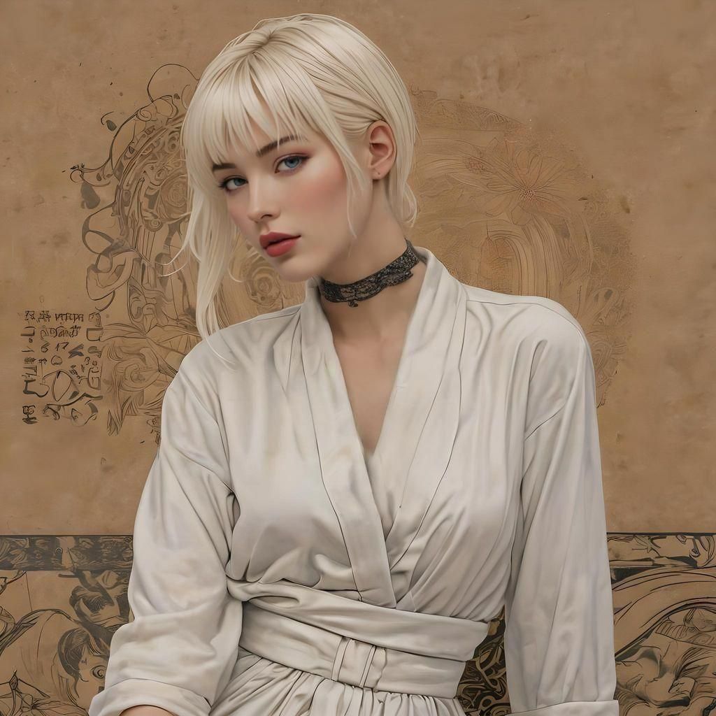 Cyberpunk Magazine Cover Art: Neo-Tokyo Fashion