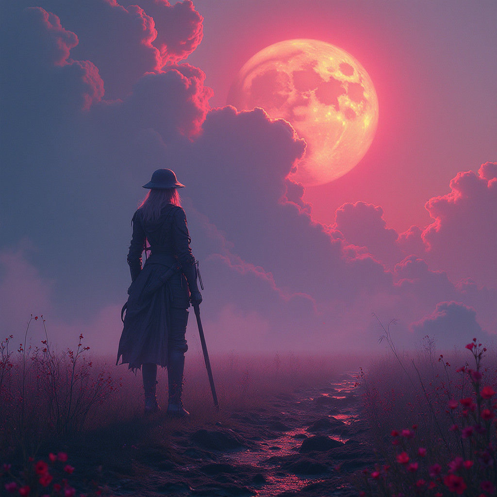 Dystopian Soldier in Liquid Light: Hyperrealistic Matte Pain...