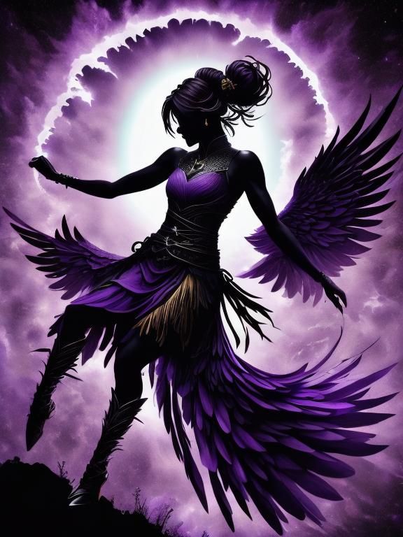 Ethereal Warrior Goddess in Angelic Glory