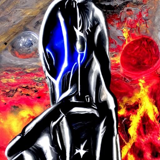 Astral Cosmic Guard in Sci-Fi Art Style