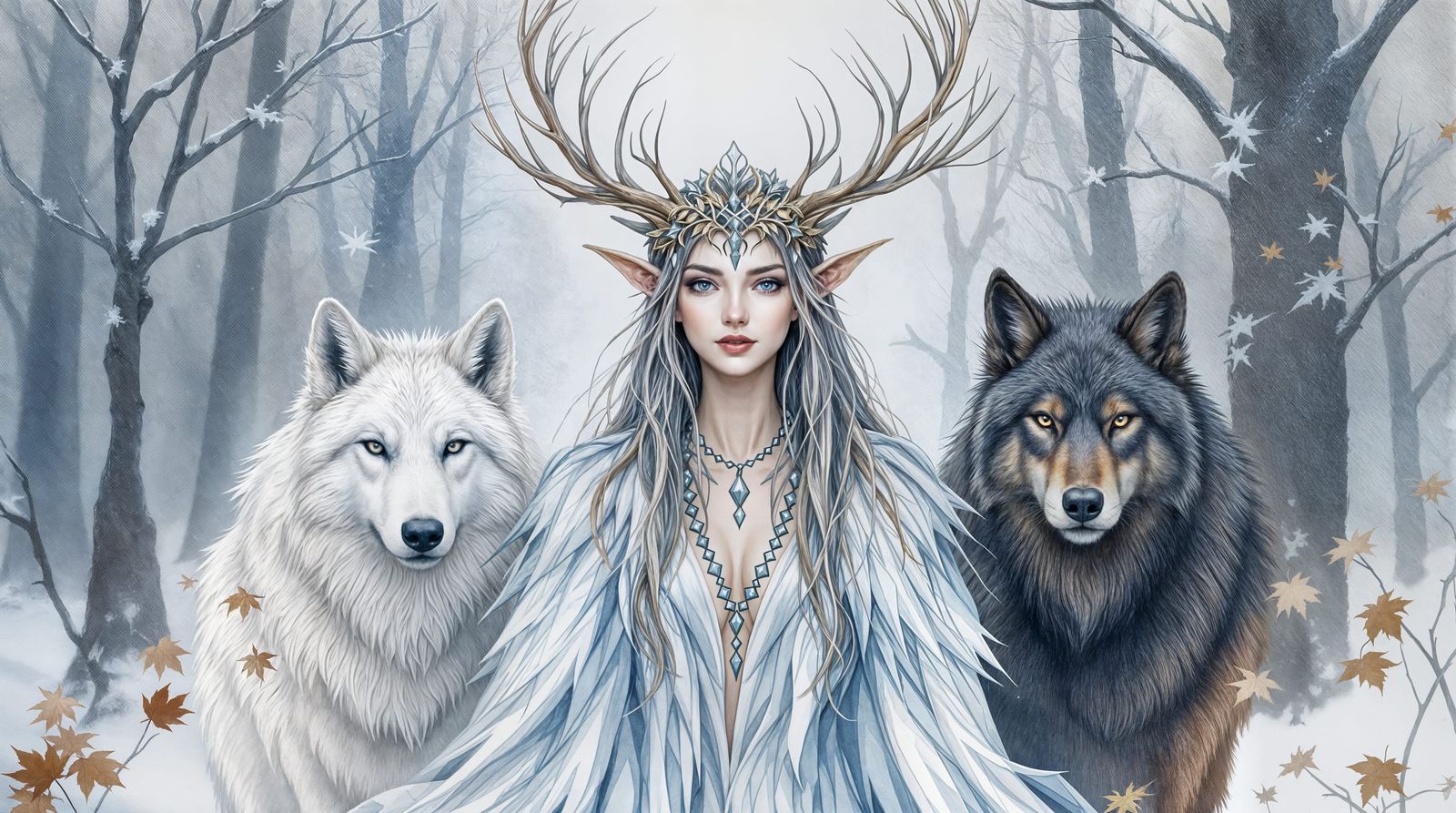 Ethereal Majesty in Winter Wonderland