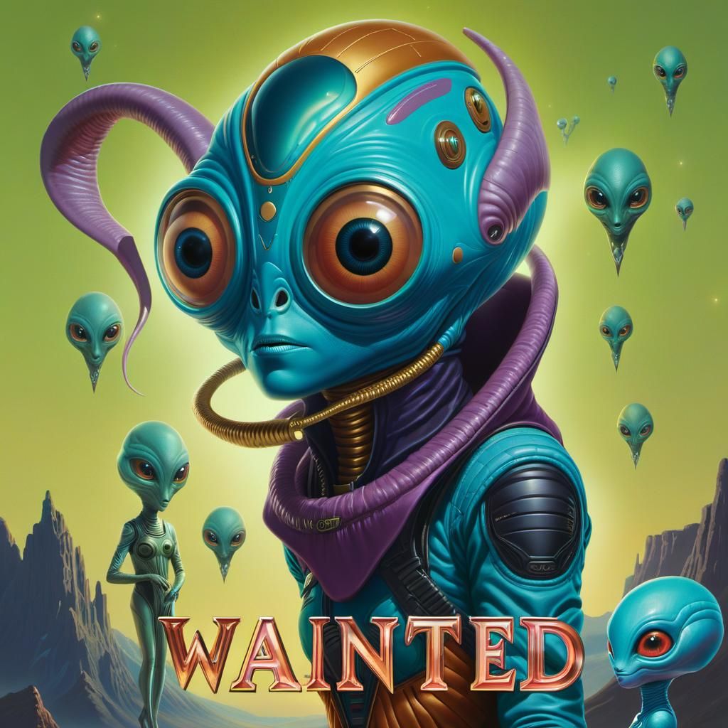 Surreal Portrait of an Extraterrestrial Creature
