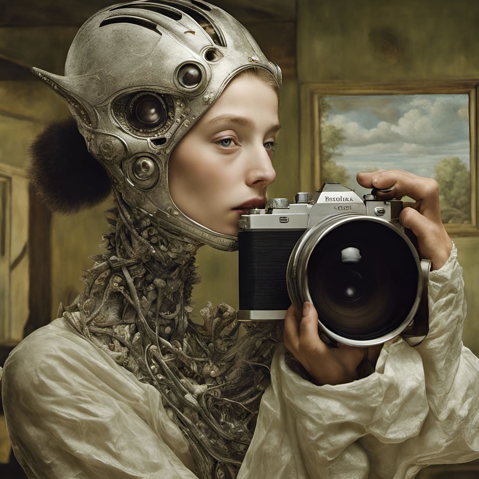 Alien People and Pets: Photorealistic 8K Portrait