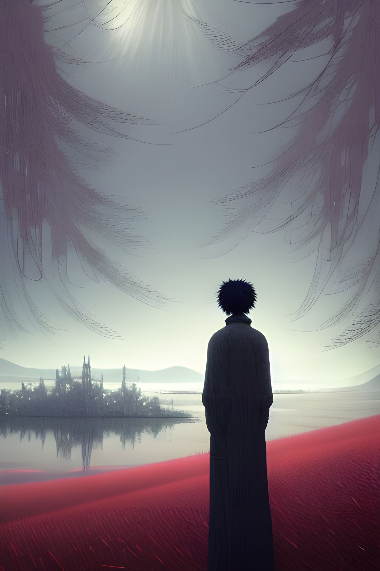 Detailed Painting of Regret in Romantic Style