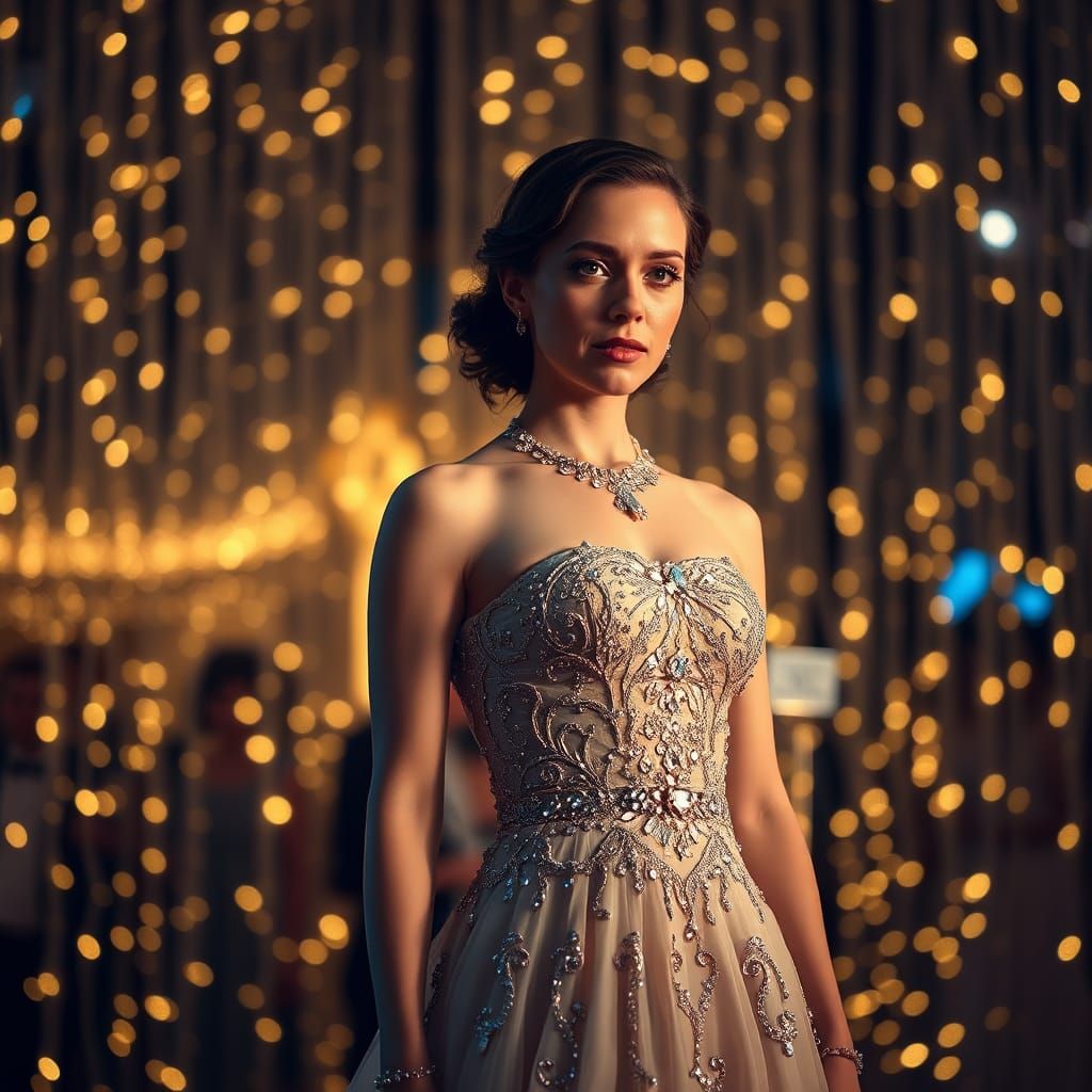 Anna Hathaway at Gala in Hyperrealistic Detail