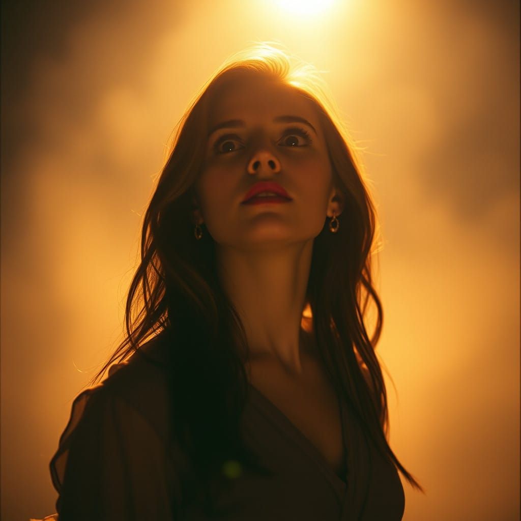 Soul Realized in Ethereal Glow Cinematic Art