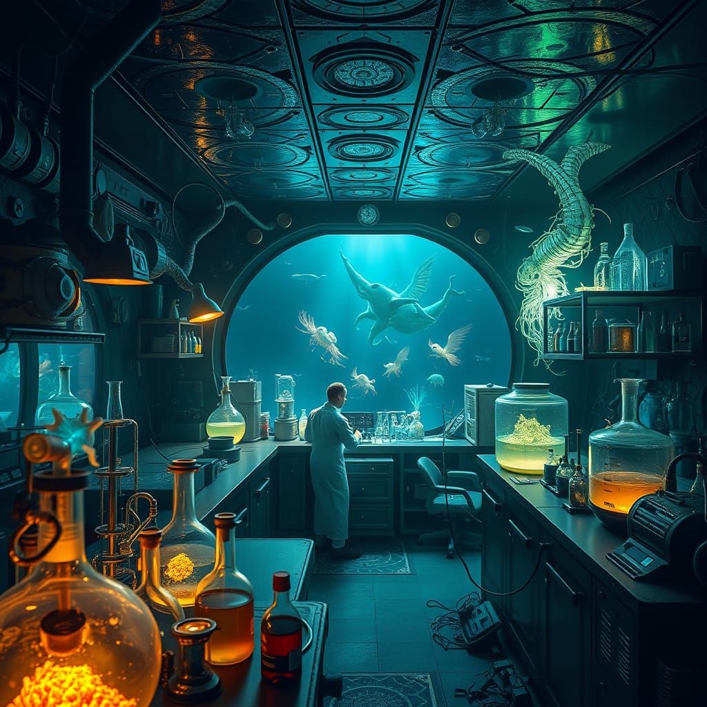 Underwater Laboratory: A Hyperrealistic Deep Sea Exploration