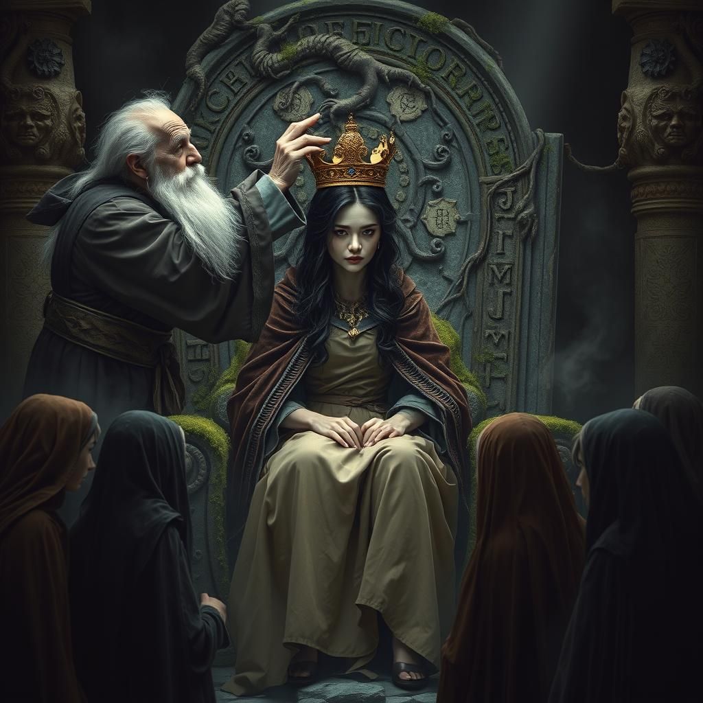 Crowning of the Raven-Haired Queen