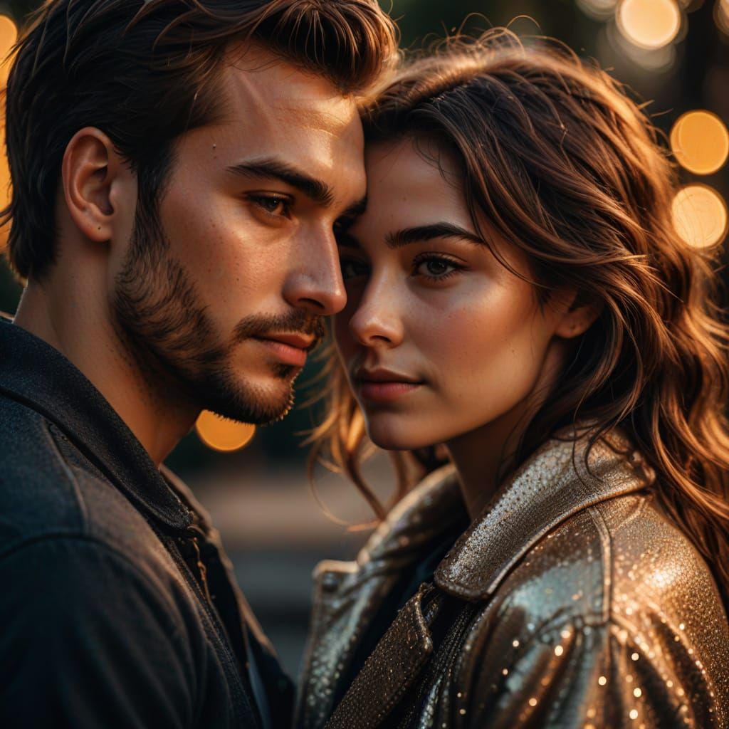 Cute romantic couple