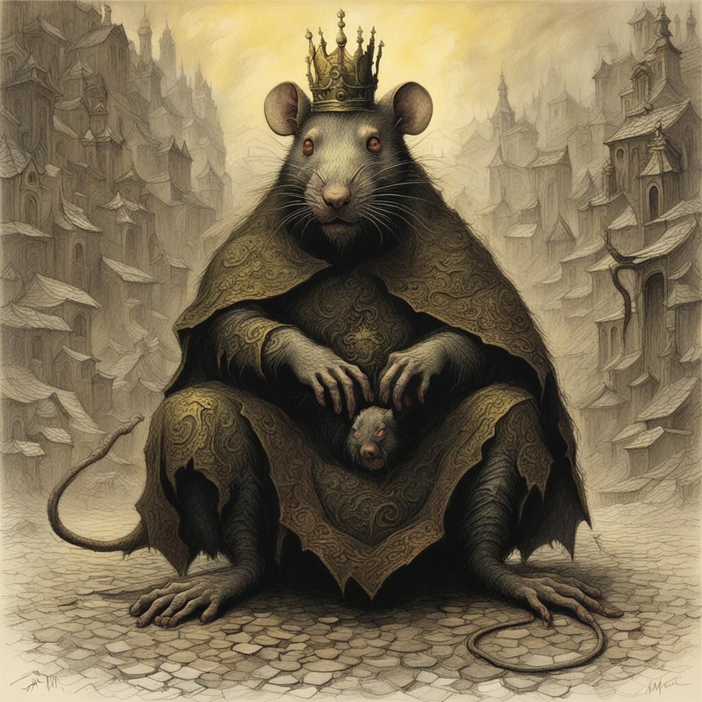 Grotesque Rat King Inspired by Dark Masters