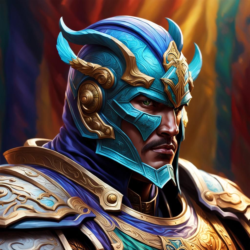 The Silk Paladin: Hyperrealistic Concept Art