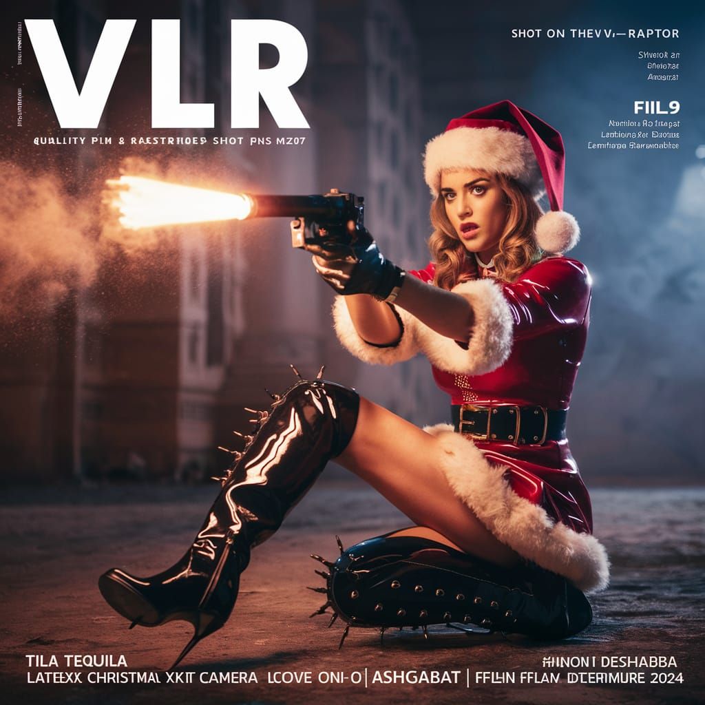 Glamorous Actress Tila Tequila Holds Flare Gun in Epic Chris...