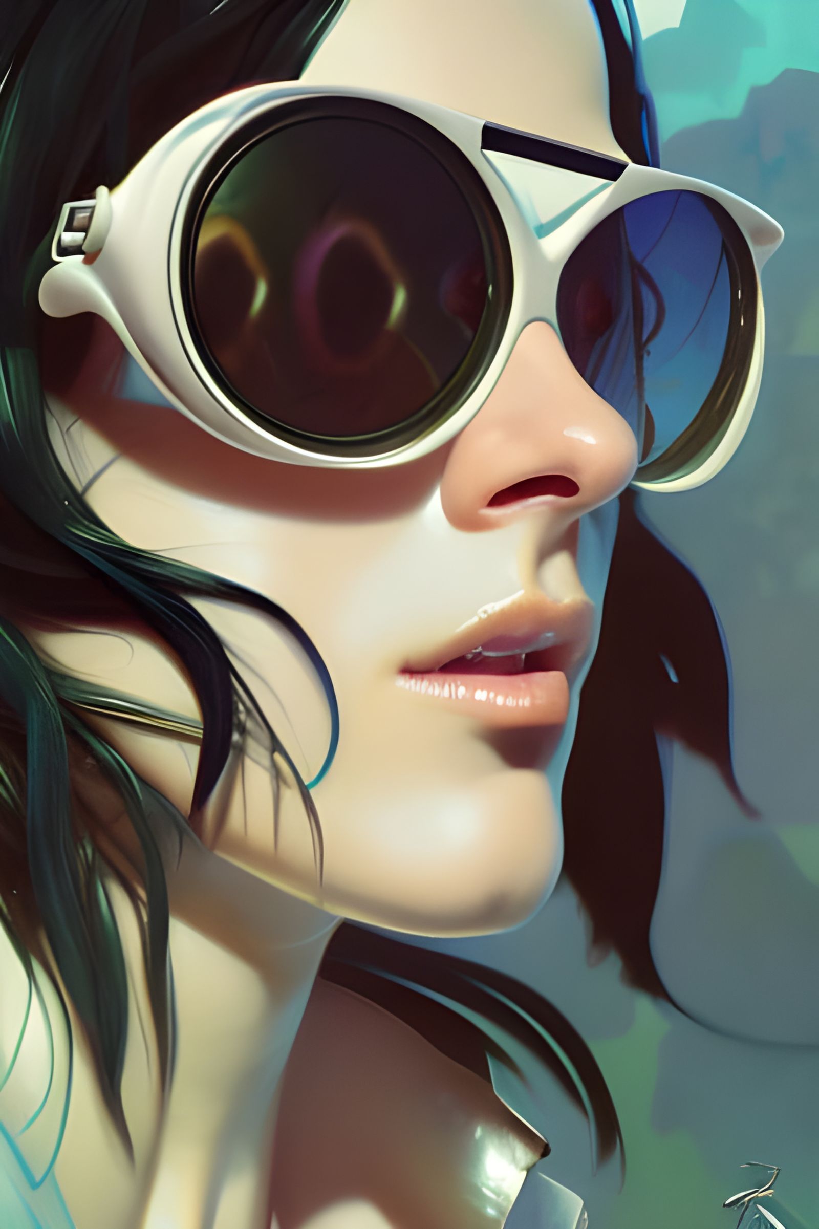 Fish Elvis Portrait in Hyperdetailed Digital Art Style