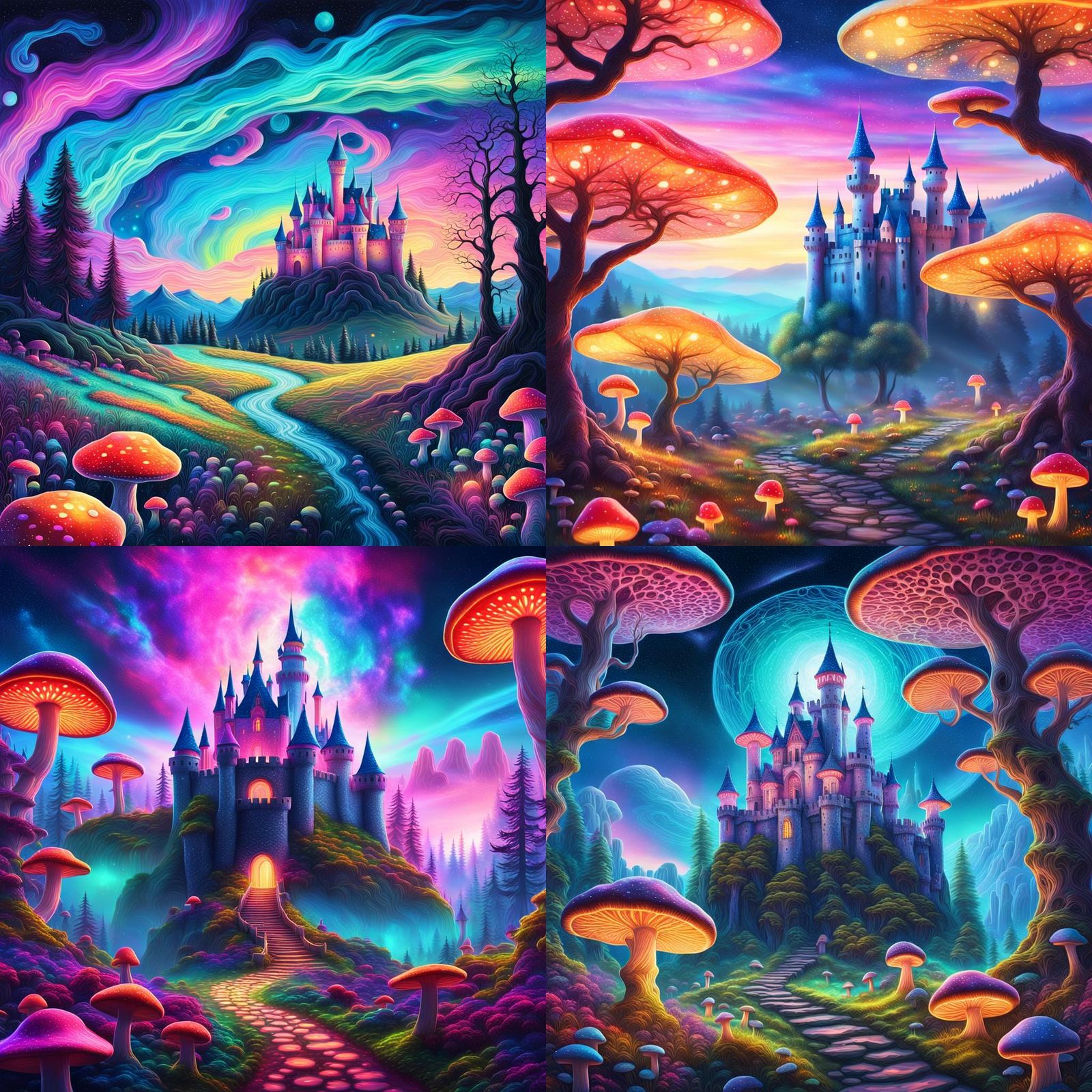 Enchanting Magical Landscape in Astral Style