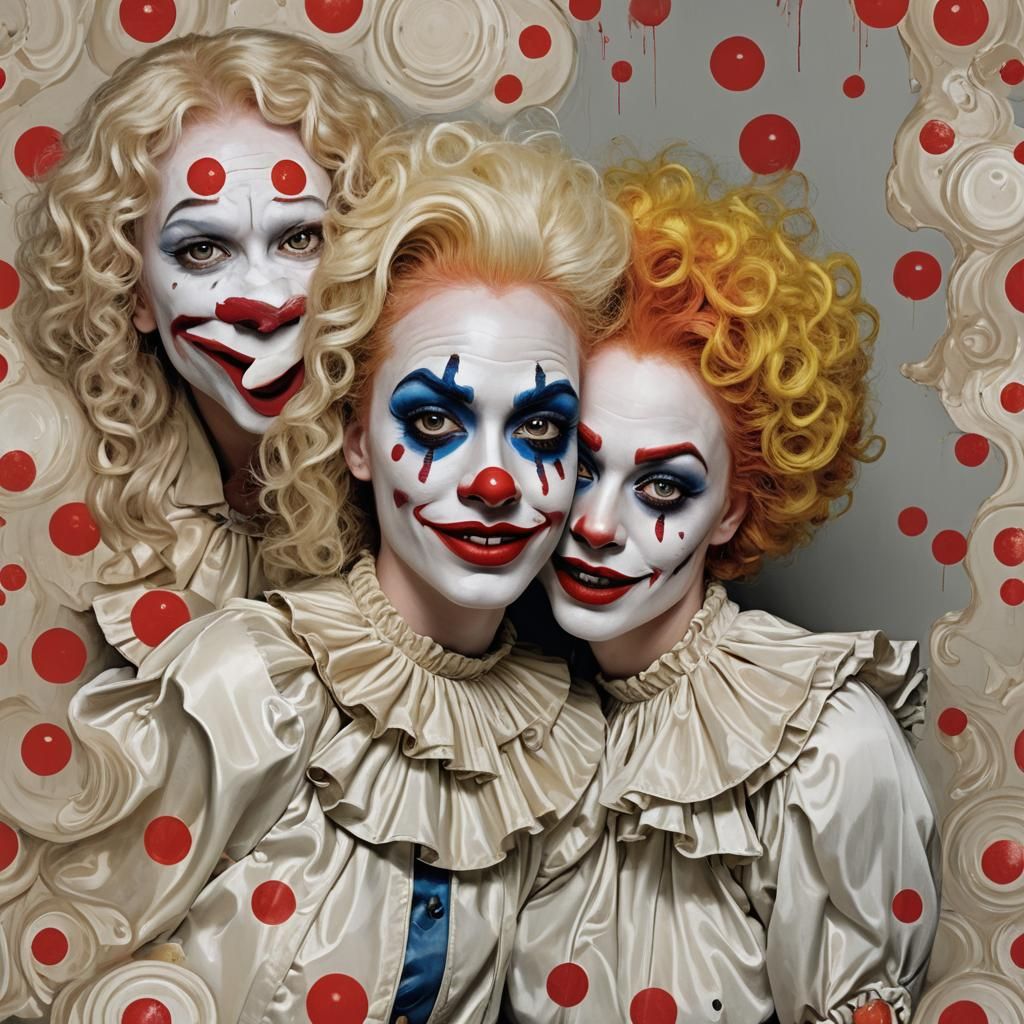 Clown Portraits in Schoeller, Mann, and McCurry Style