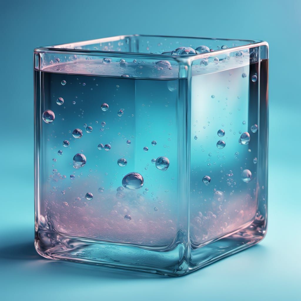 Macro Photo of Aqueous Solution in Glass Container