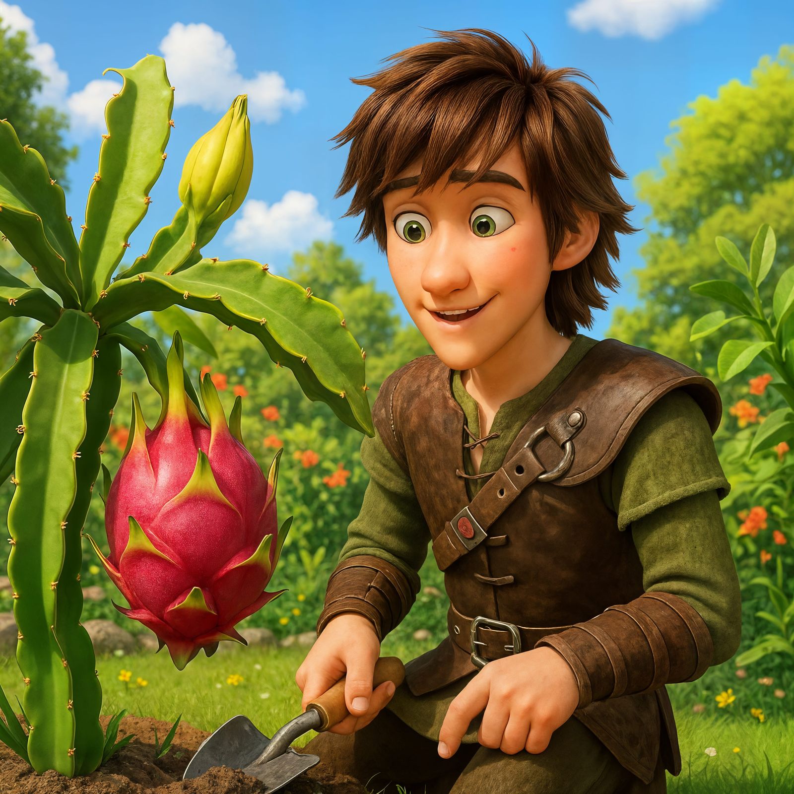 Viking Hiccup Gardens Dragonfruit: CGI Cartoon