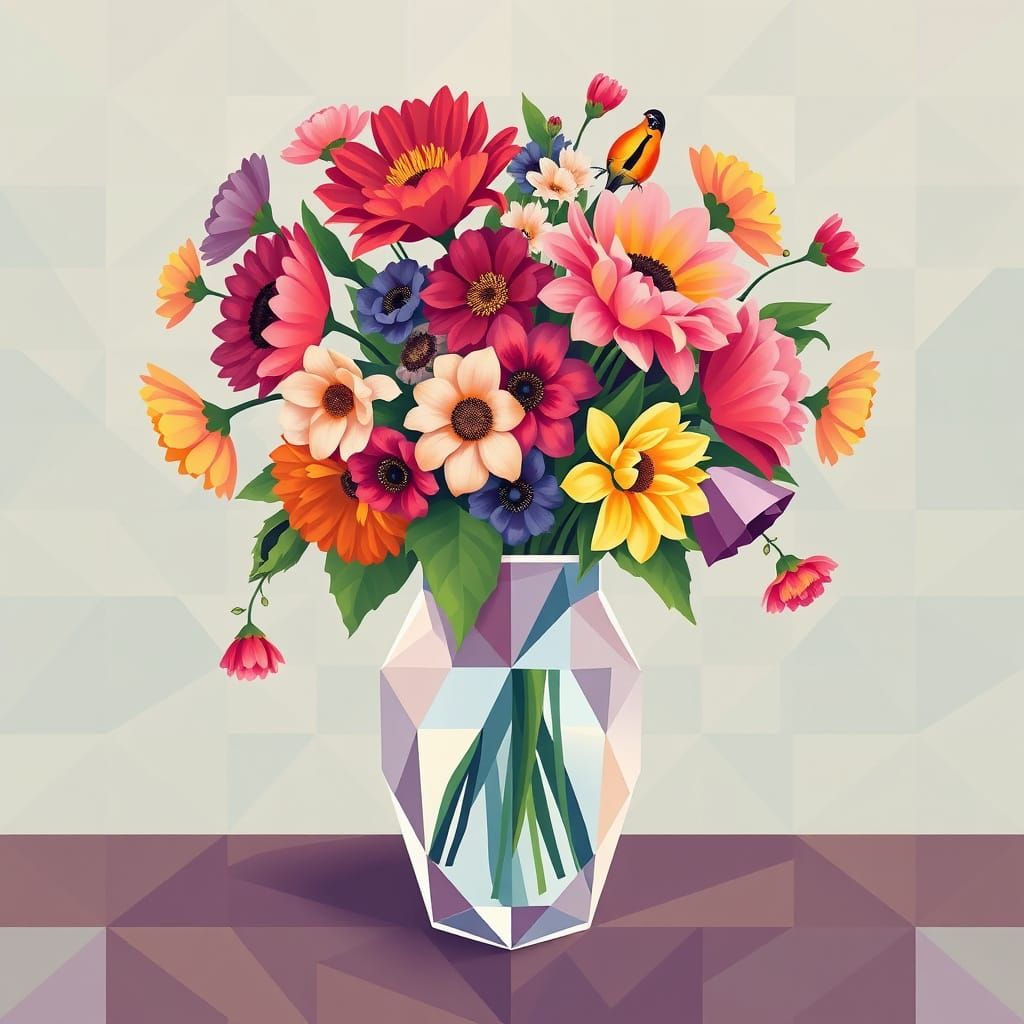 Vibrant Abstractionist Florals in Pastel Hues
