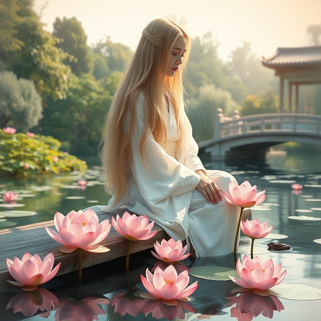 Serenity in a Traditional Japanese Garden