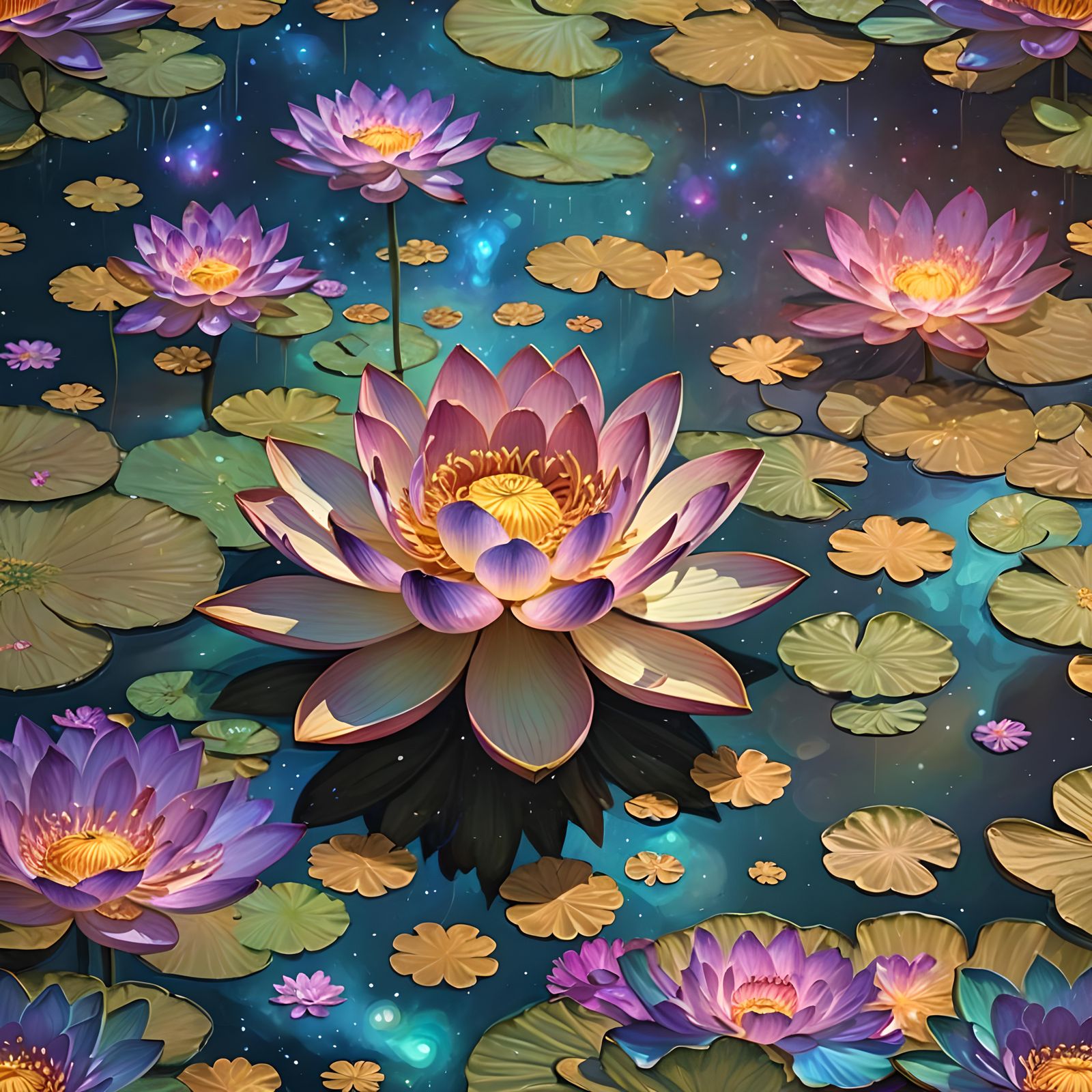 A pond full of stars