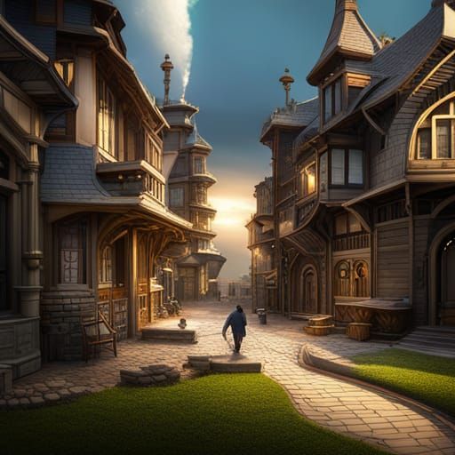 Real Estate Investment: A Detailed Matte Painting