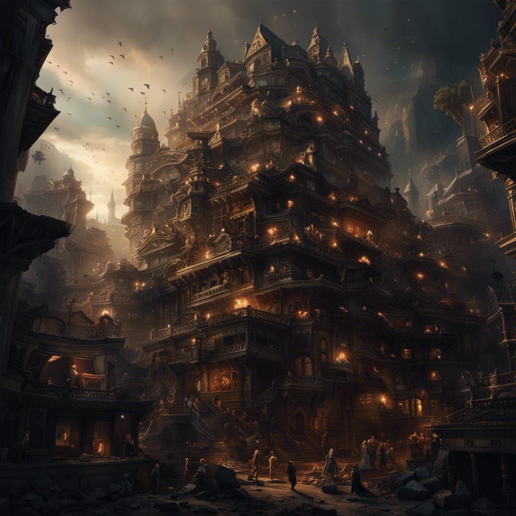 Epic Cinematic Digital Painting of Madness