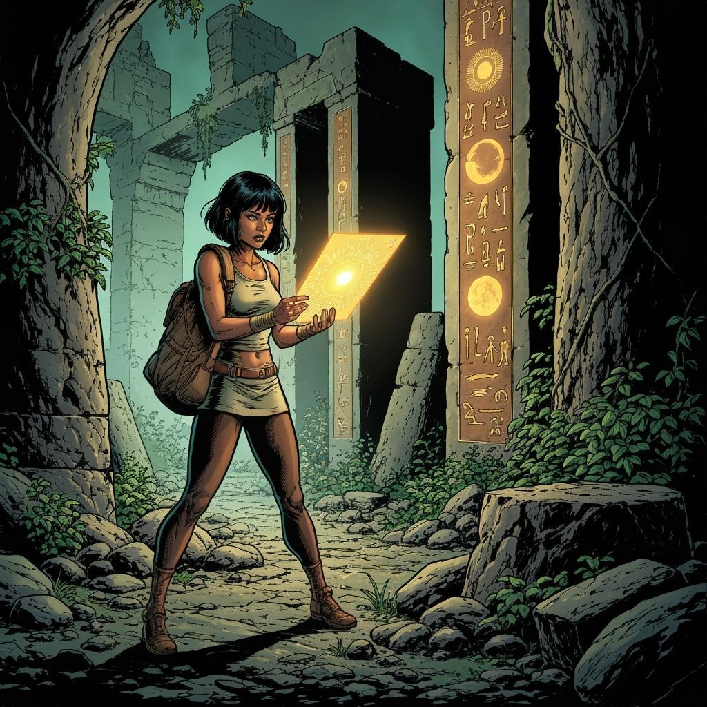 Explorer Deciphers Glowing Hieroglyphs in Ancient Ruins