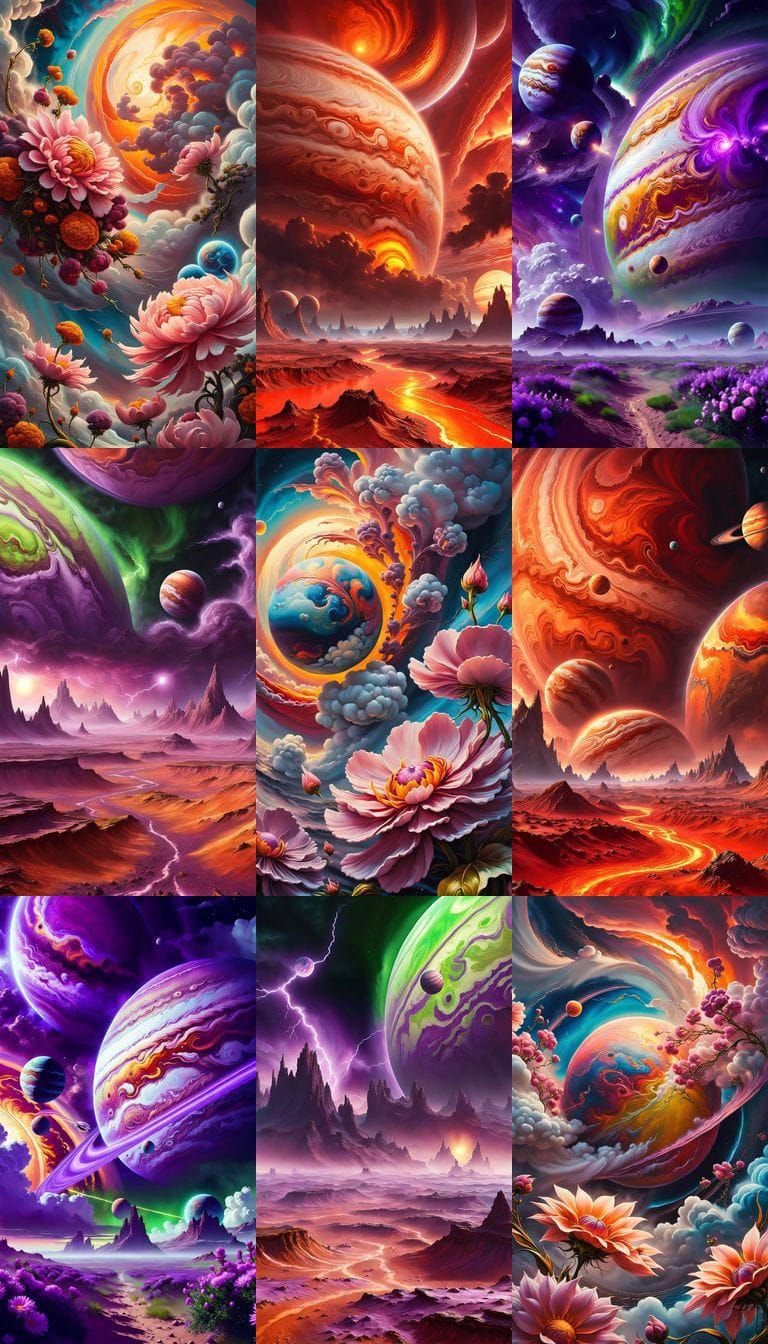 Springtime on Jupiter and Mars: An Alien Landscape