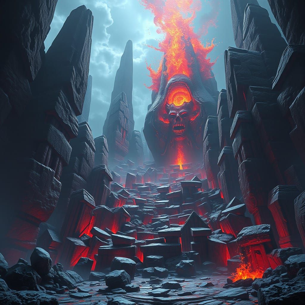 Fantastical Executioner's Gaze in Vibrant Color