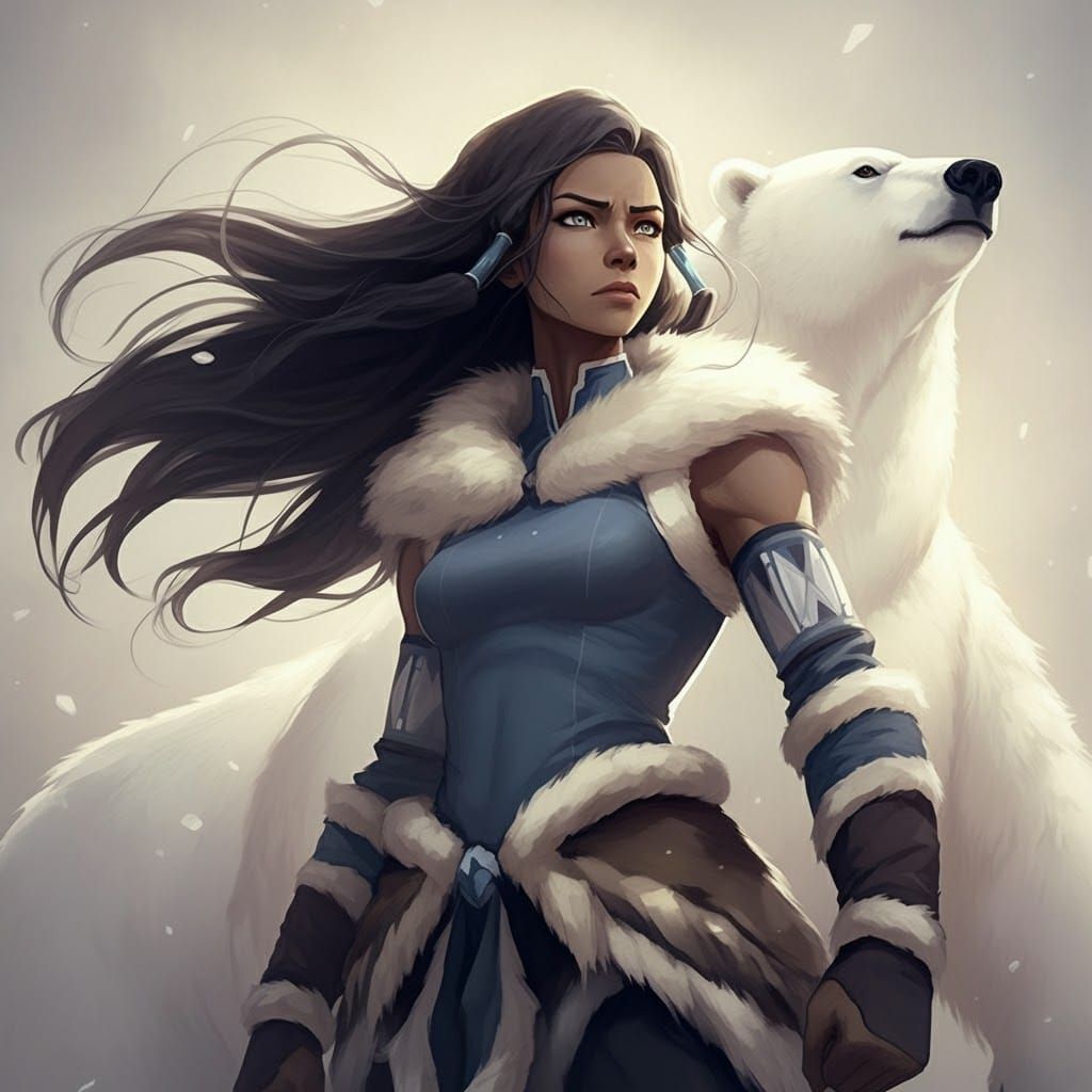 Korra and Naga