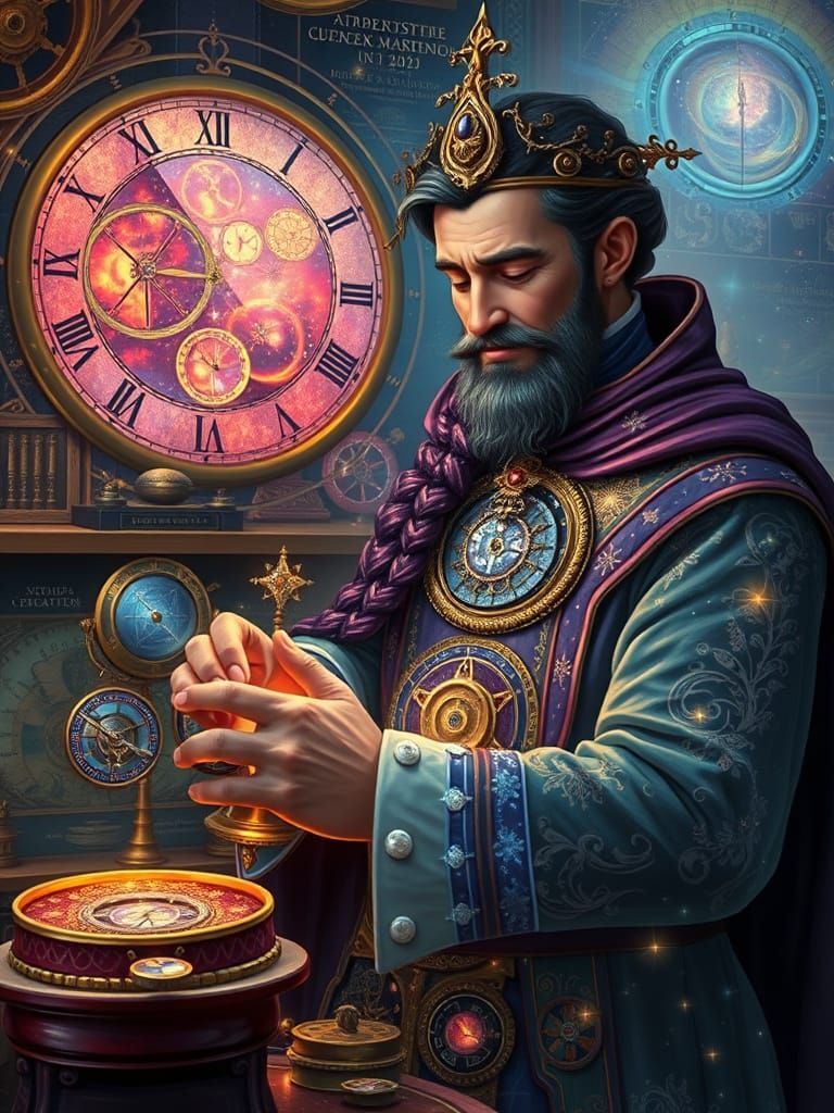 Celestial Clockmaker Crafting Stardust Timepieces