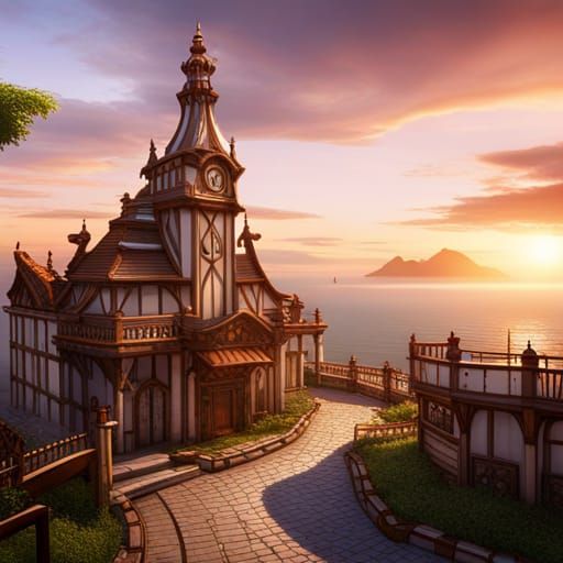 Fantastical Architecture: A Happy Matte Painting